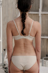 BASERANGE Bamboo fiber and cotton without steel ring wide edge bra series collection soft underwear France BAS-BRTR-VI-AU24-UNDYED BRTR1